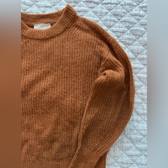 Everlane Women's Crew Neck Sweater in Brown - Picture 3 of 8